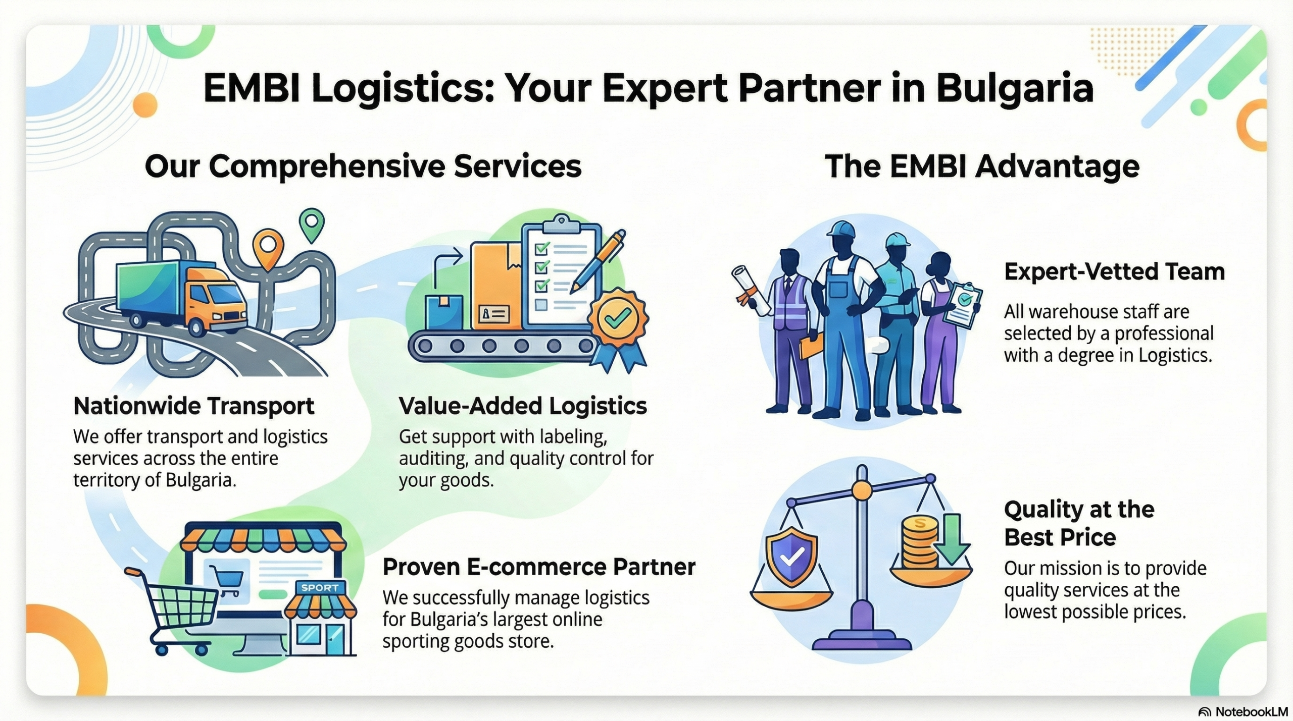 EMBI Logistics Инфографика
